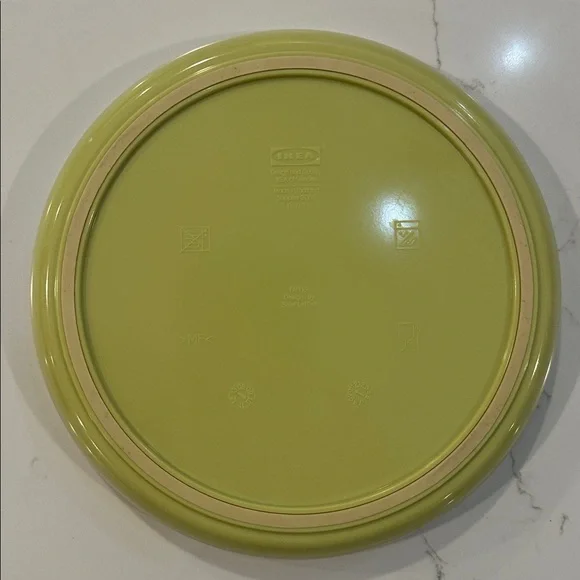IKEA Fabler Collection Children’s Green Blue Round Plate Rubber rim Mouse - Picture 4 of 5